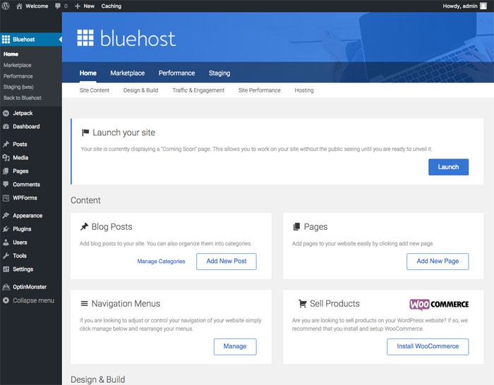 Launching your blog with Bluehost